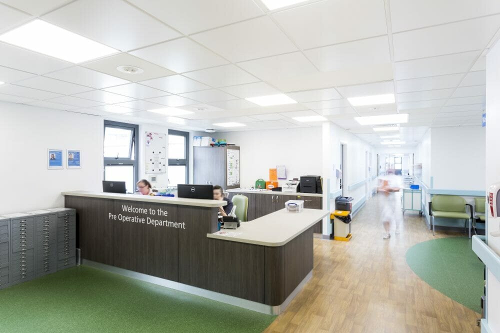 Armstrong PCM Ceilings help a new health unit keep its Cool