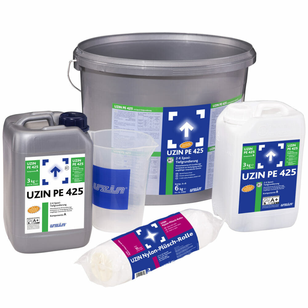 Calcium sulphate screeds need UZIN.