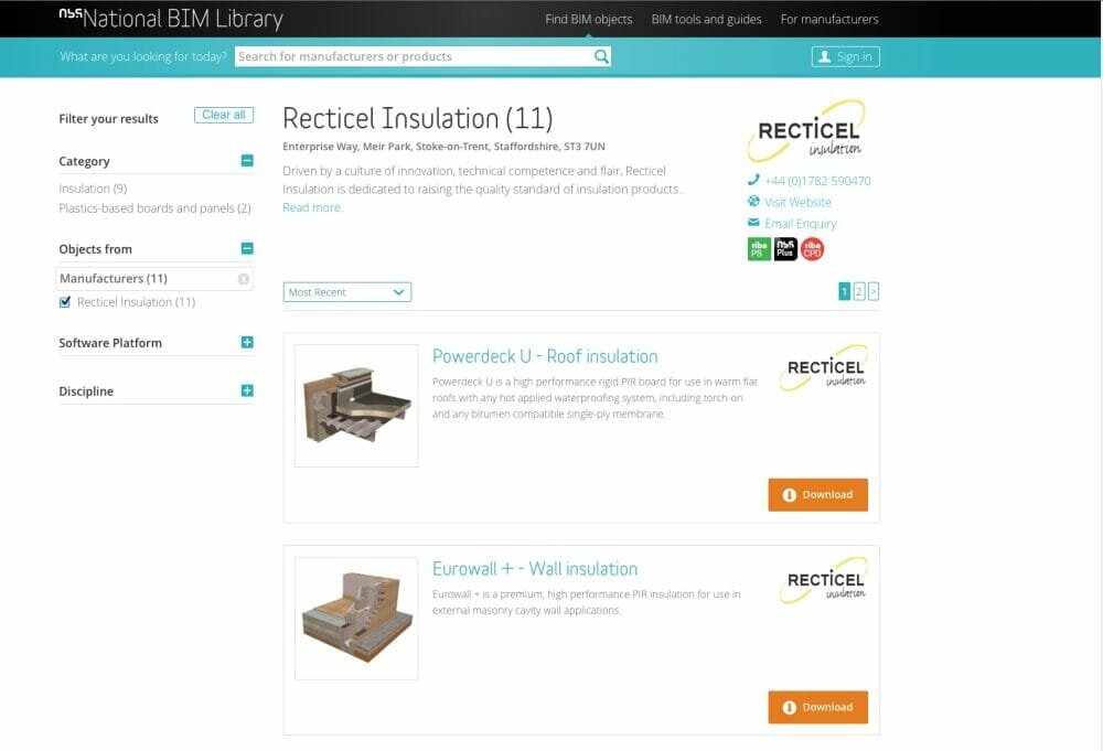 Recticel Insulation marks a BIM century