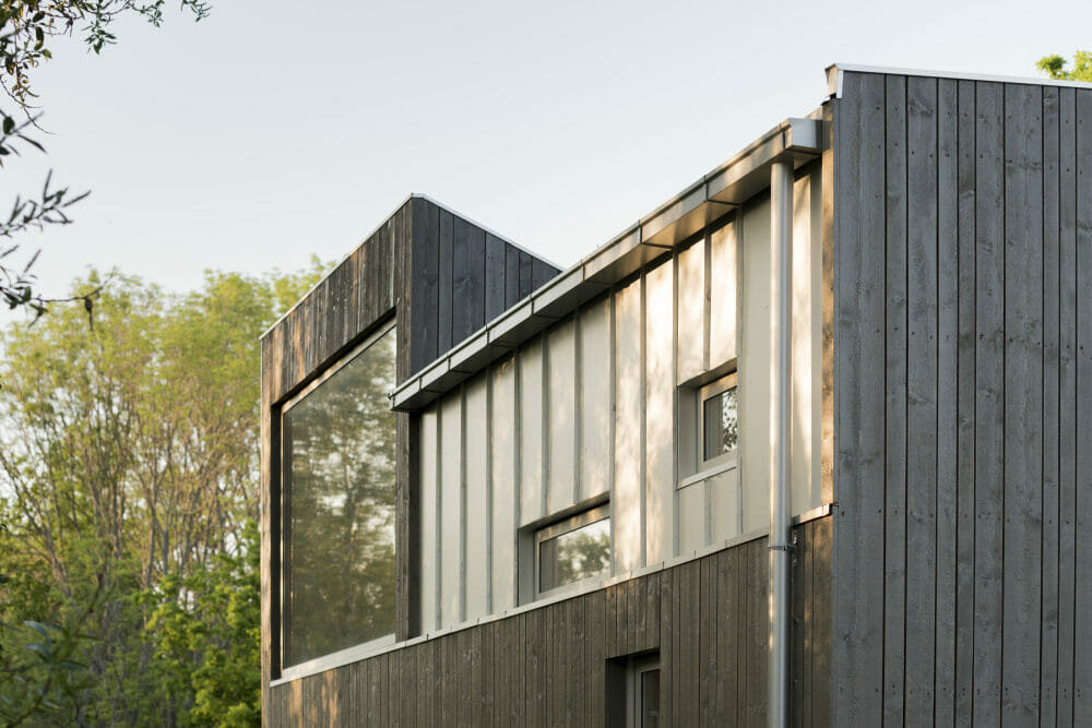 Garage transformed into stunning modernist library @KebonyWood