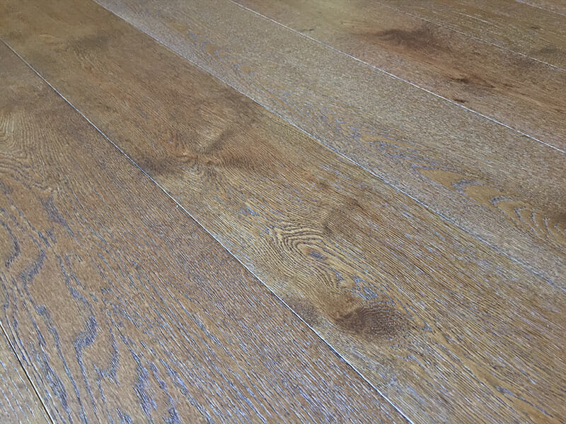 Smoked Select Grade UV Oiled Oak Flooring