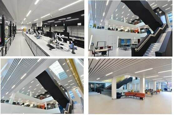 Armstrong ceilings top a ground-breaking laboratory facility @ArmstrongCeilin