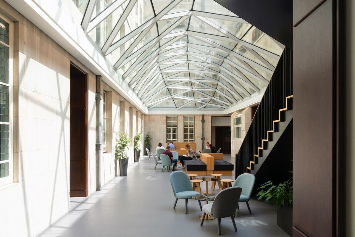 Shining a spotlight on this intricate and exquisite glass roof at Senate House