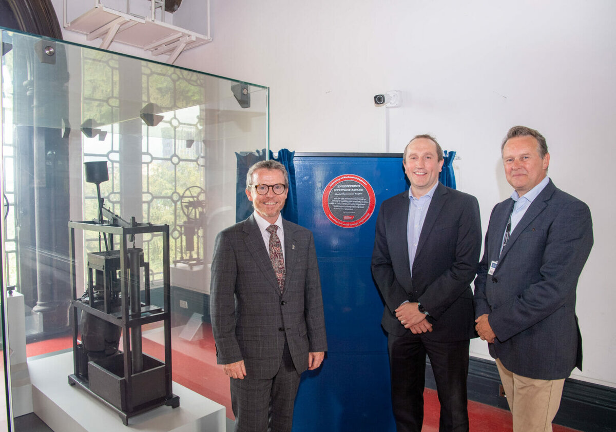 Steam engine which inspired James Watt receives Engineering Heritage Award  @Imeche