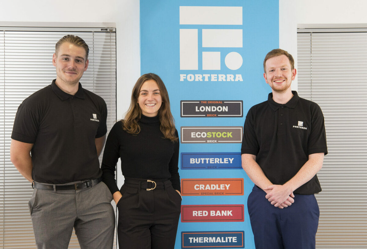TRAINEE TRIO JOINS MASONRY MANUFACTURER ON MANAGEMENT GRADUATE SCHEME   @ForterraUK