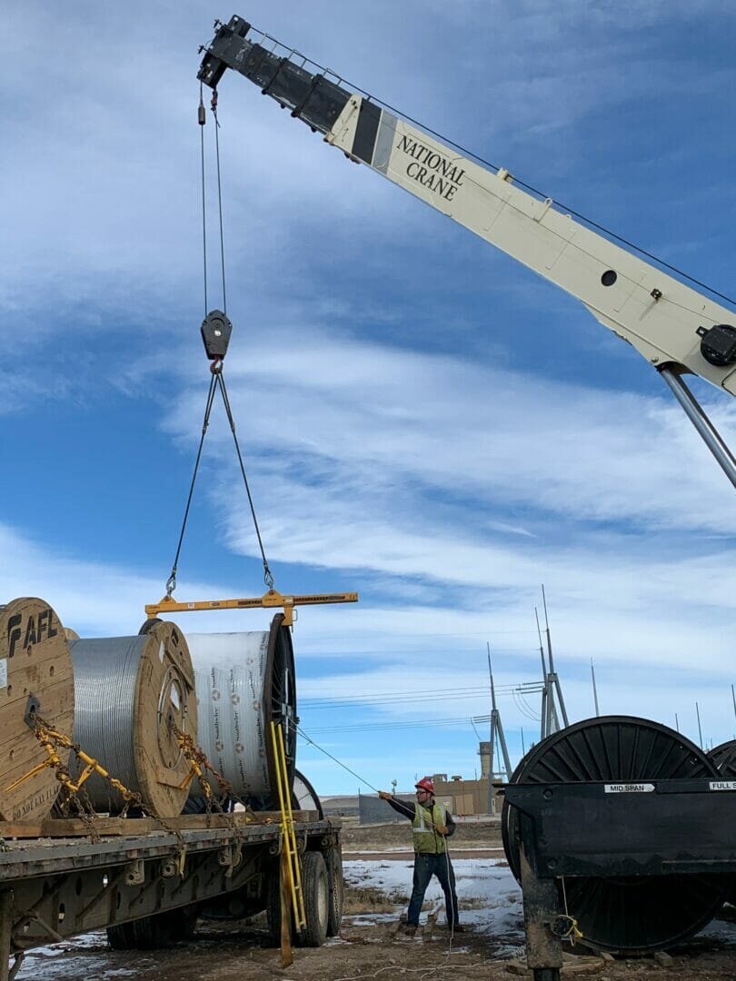 Custom Caldwell Beam Lifts Electricity Cable Reels