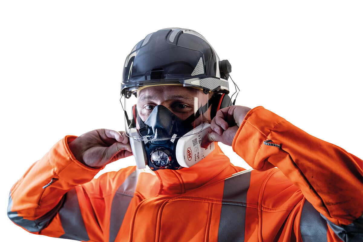 Ultimate protection, fully compatible – JSP’s EVO®VISTA® Helmet and Force™8 half @JSPLtdmask