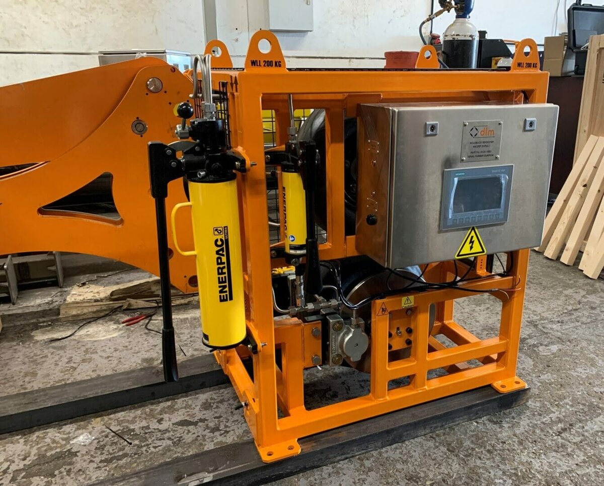 DLM’s Custom Built Saddleback Holdback Tensioner for Subsea Cable @DLMLtd