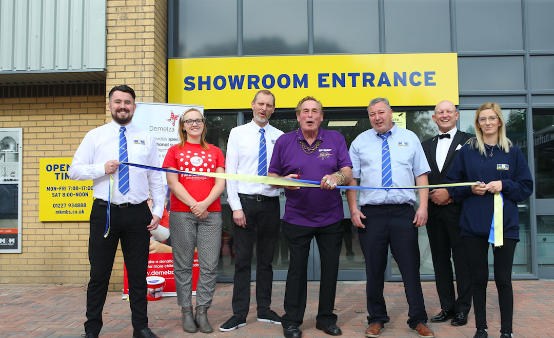 Bullseye! Dart legend Bobby George officially opens MKM Canterbury   @BobbyGeorge180     @mkmbs