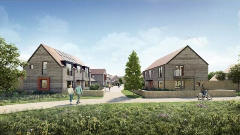 Developer Installing Extra Large Windows at Church Farm 