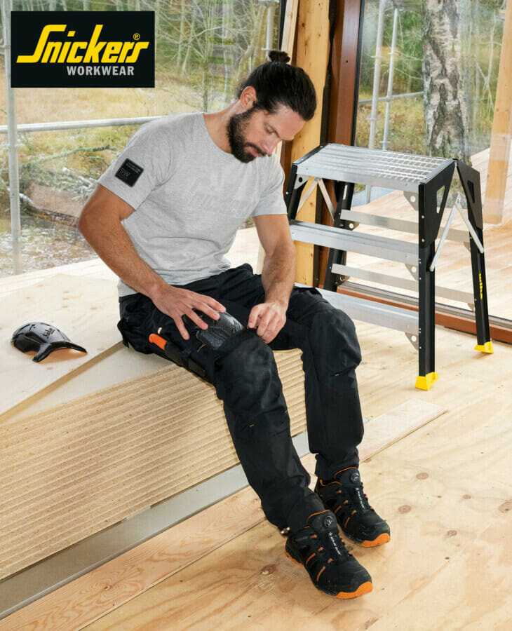 Snickers Workwear’s Certified Kneeguard™ PRO Knee Protection.