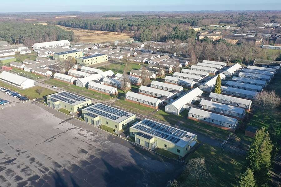 Harwood join DIO, Landmarc Support Services (Landmarc) and Reds10 to provide new accommodation blocks at Surrey training camp as part of NetCAP initiative for the MOD