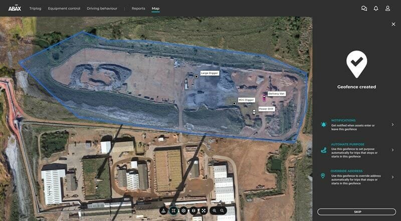 NEW ABAX GEOFENCE MONITORS ALL TYPES OF ASSETS TO PROTECT AND IMPROVE OPERATIONS
