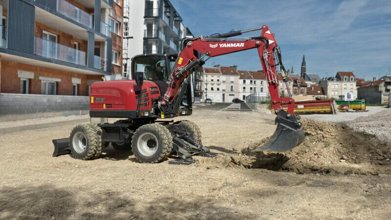 Yanmar wheeled excavators – the perfect team players