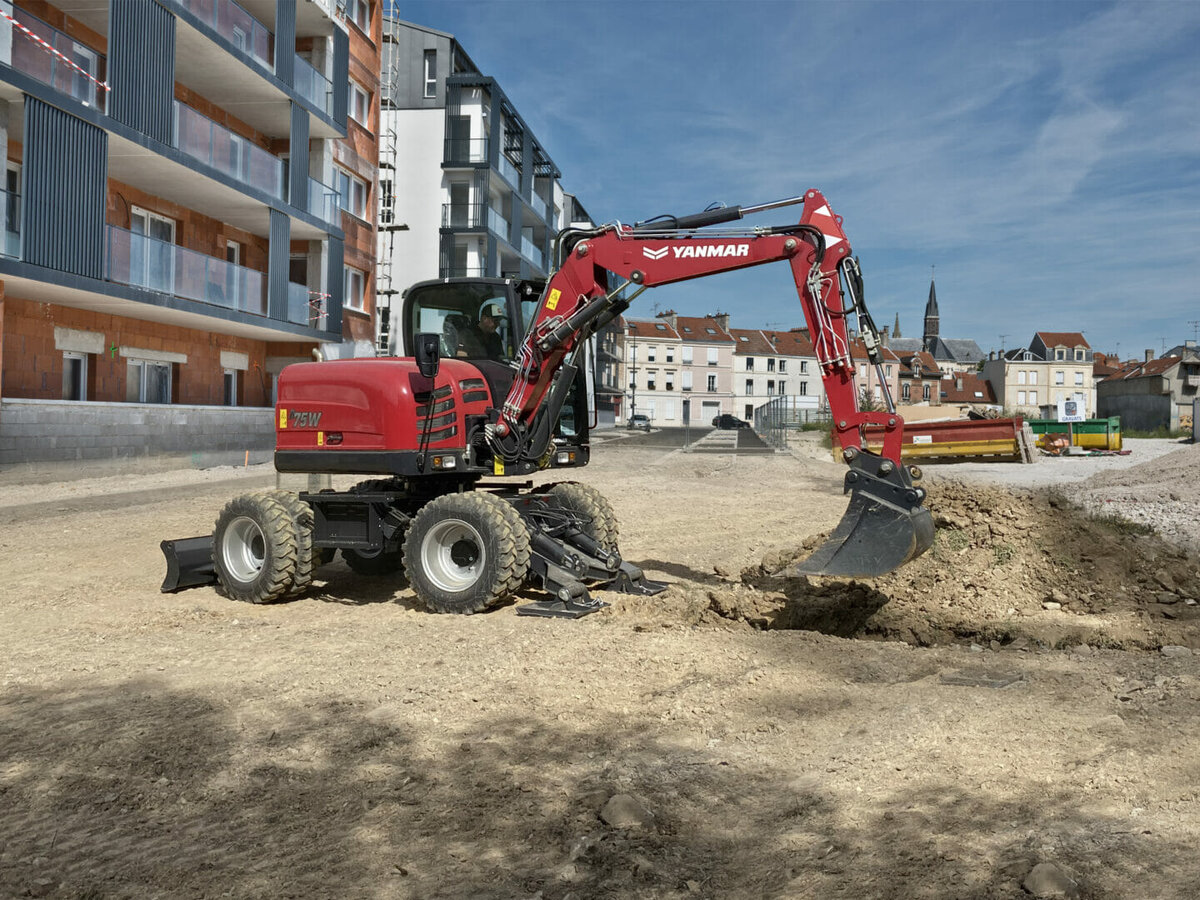Yanmar wheeled excavators – the perfect team players