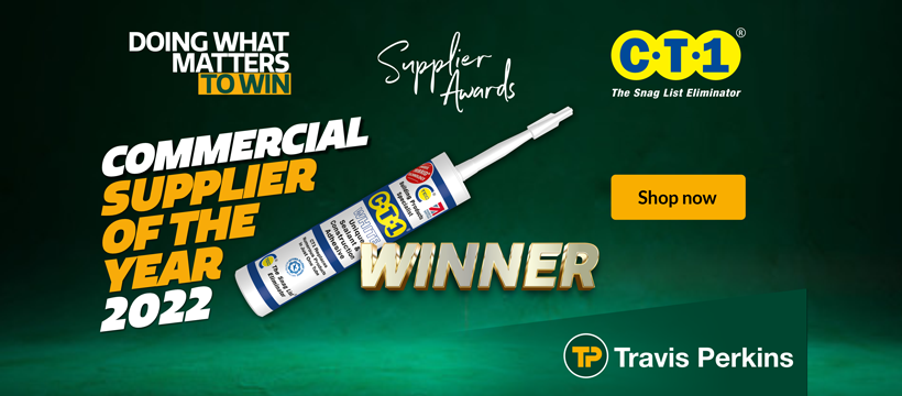 CT1 is the Award-Winning Choice! – Travis Perkins Commercial Supplier of the Year
