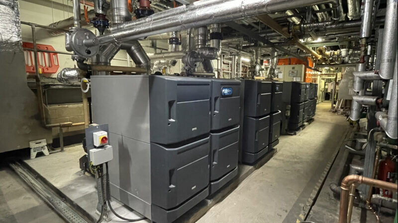 Ideal Heating space-saving Evomod boilers heat one of the UK’s tallest buildings