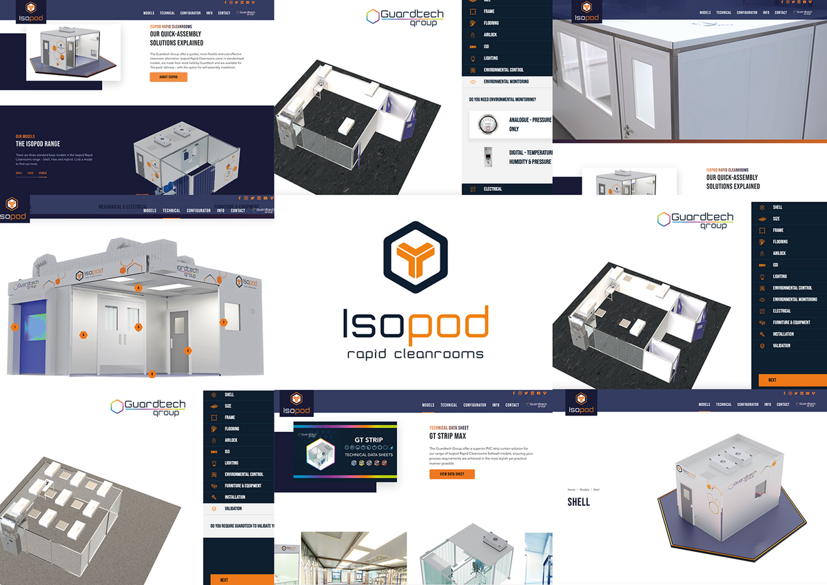 Guardtech Group take total cleanroom package to next level with new Isopod Rapid Cleanrooms website