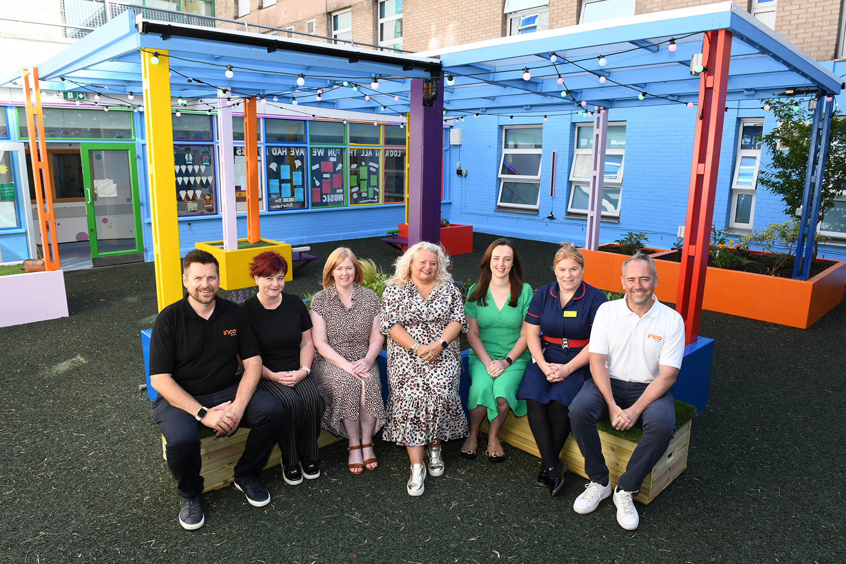 Children’s hospital garden makeover gets the Inco Contracts red carpet treatment