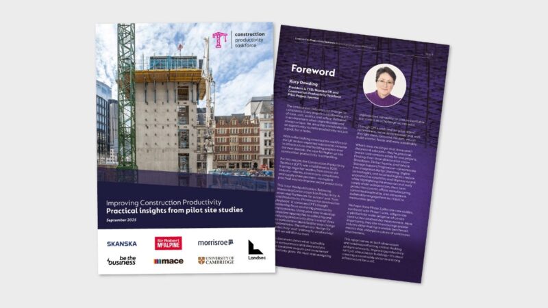 New report offers practical solutions to improve construction productivity