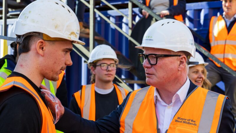 Mayor launches building skills strategy in West Bromwich
