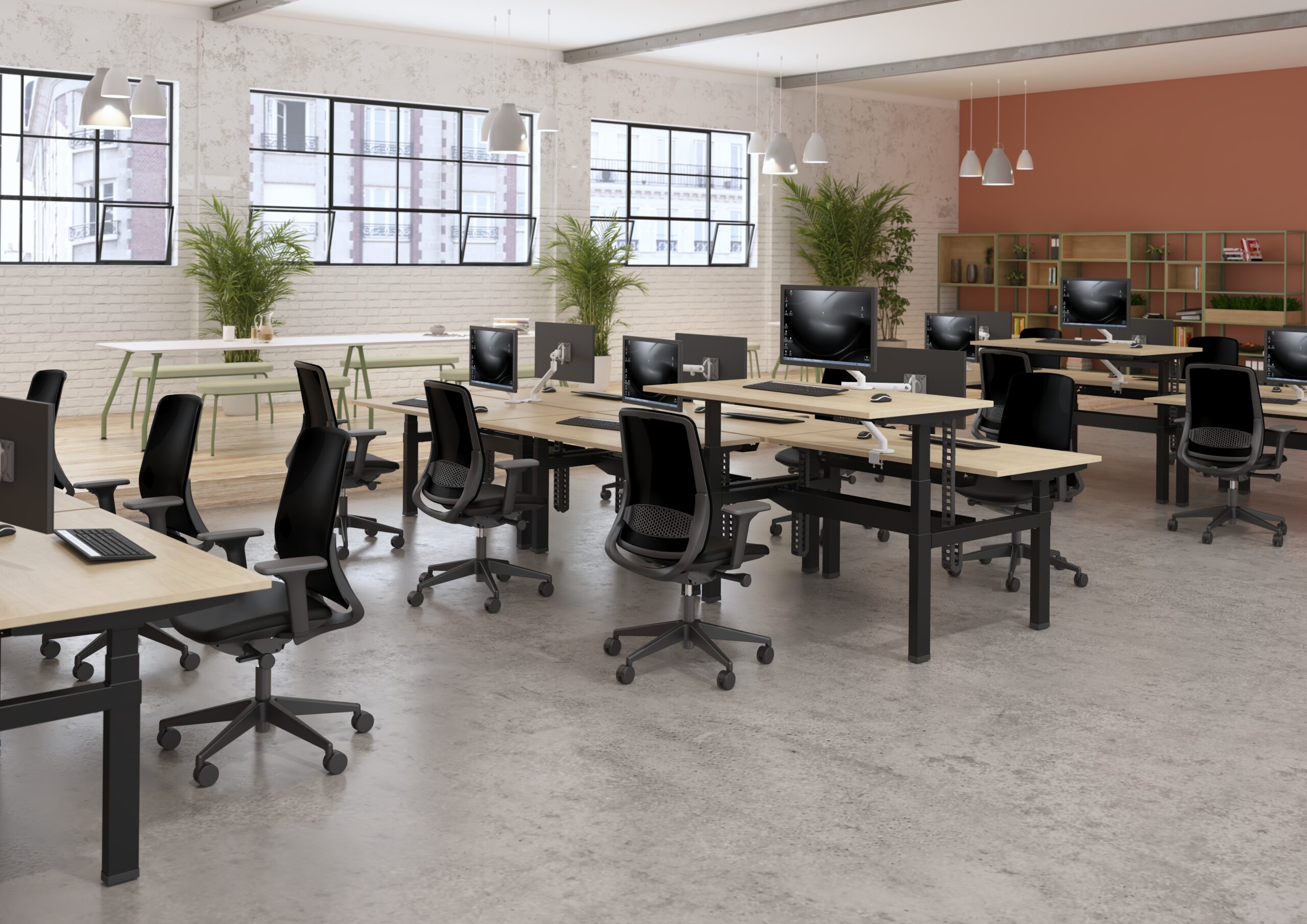 KI expands sit-stand collection with Trim, an innovative new desk designed to make movement at work accessible for all