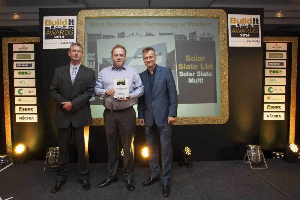 Solar Slate wins major industry award for Best Sustainable Technology