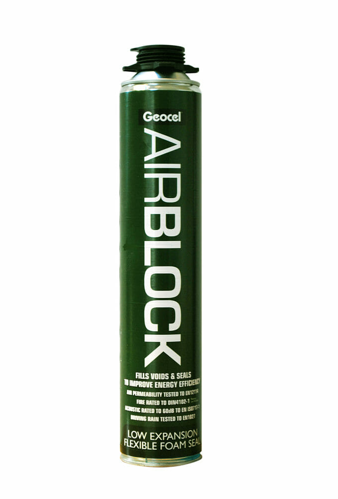 SEAL TO IMPROVE ENERGY EFFICIENCY WITH GEOCEL AIRBLOCK LOW EXPANSION FOAM