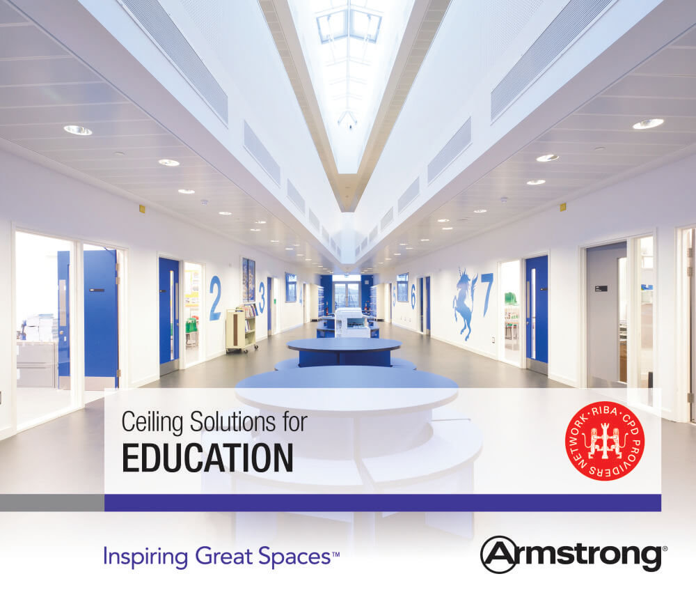 Solutions for education is latest RIBA CPD from Armstrong Ceilings