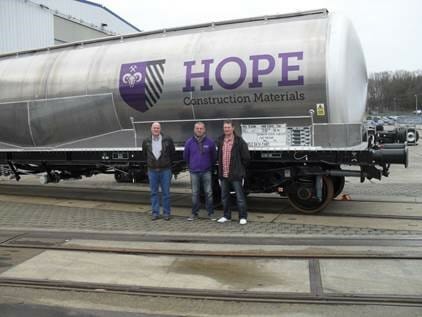 Hope boosts cement rail transport with £1m wagon investment
