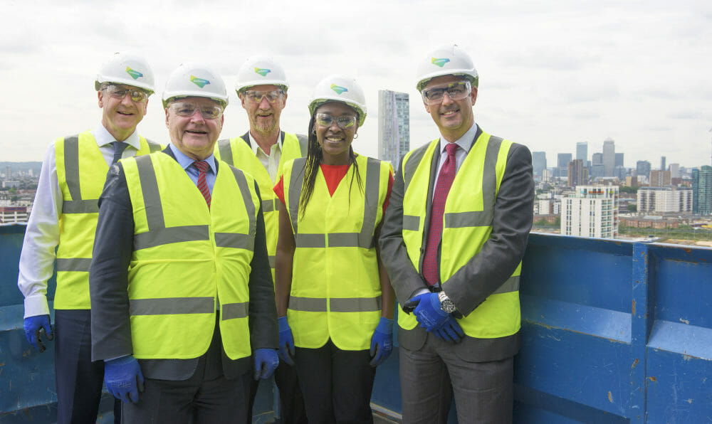 Lendlease looks to the sky in Stratford – first Glasshouse Gardens Tower tops out