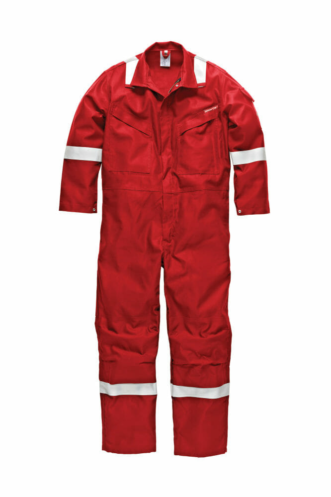 Dickies Antistatic Coverall offers safety and security against heat and flames
