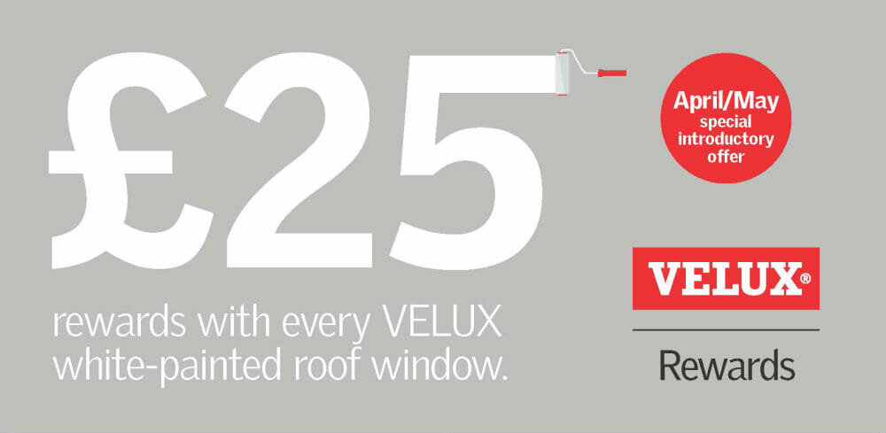 LAST CHANCE FOR VELUX® NEW WINDOW REWARDS  – UK and Ireland tour continues until July to unveil new white-painted roof window range –