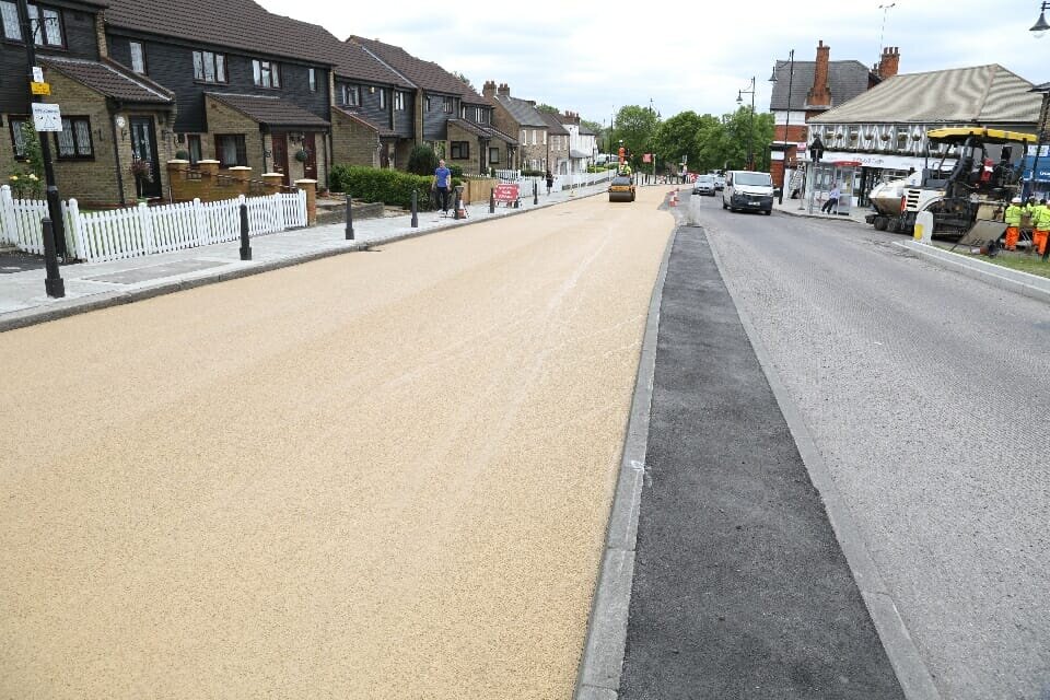 BITUCHEM’S HEAVY DUTY MATERIAL USED TO BRIGHTEN ROAD IN REDBRIDGE