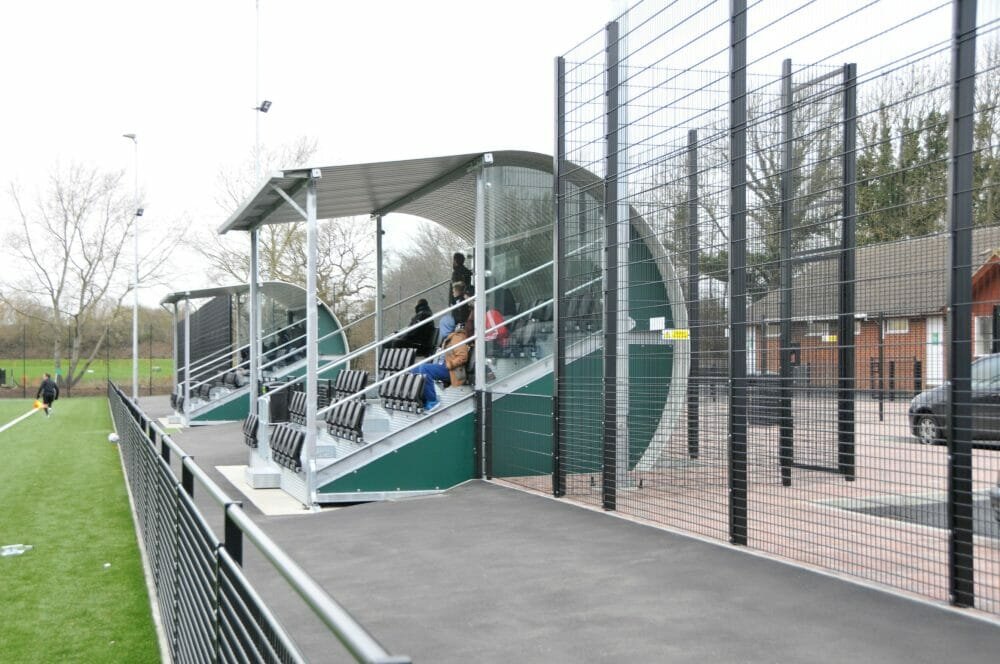 RECENT INVESTMENT SEES LEATHERHEAD SPECTATORS SHELTERED