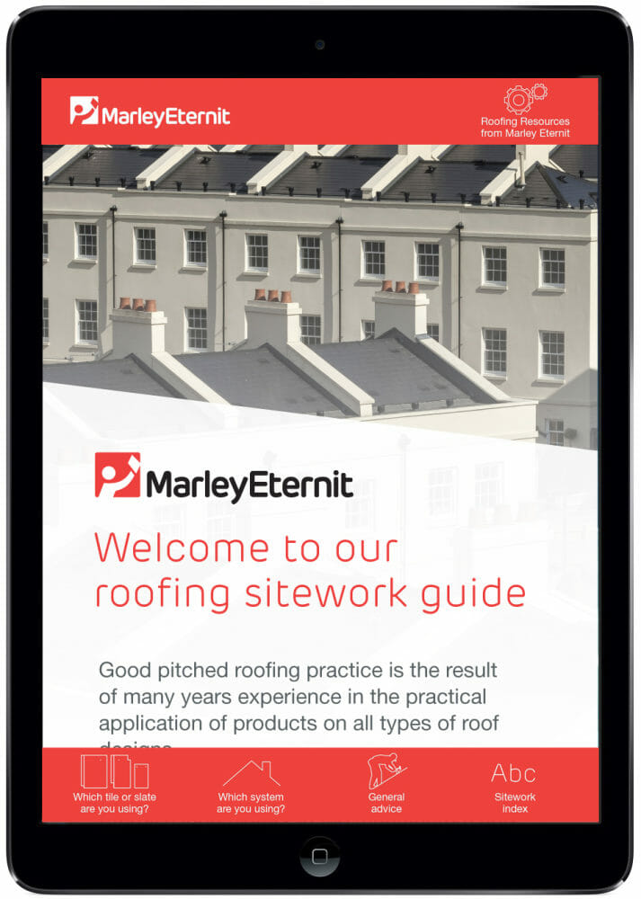 MARLEY ETERNIT SITEWORK GUIDE AND APP GIVES 90 YEARS’ ROOFING EXPERIENCE  AT FINGERTIPS