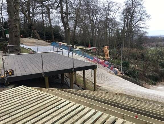 Dura Deck Low Maintenance Composite Decking Selected for Dramatic Viewing Platform at Sandown Ski Centre