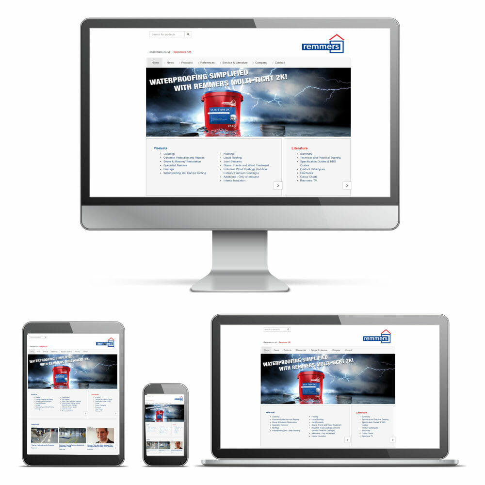 Remmers Website – New, Improved & Accessible on the Move !