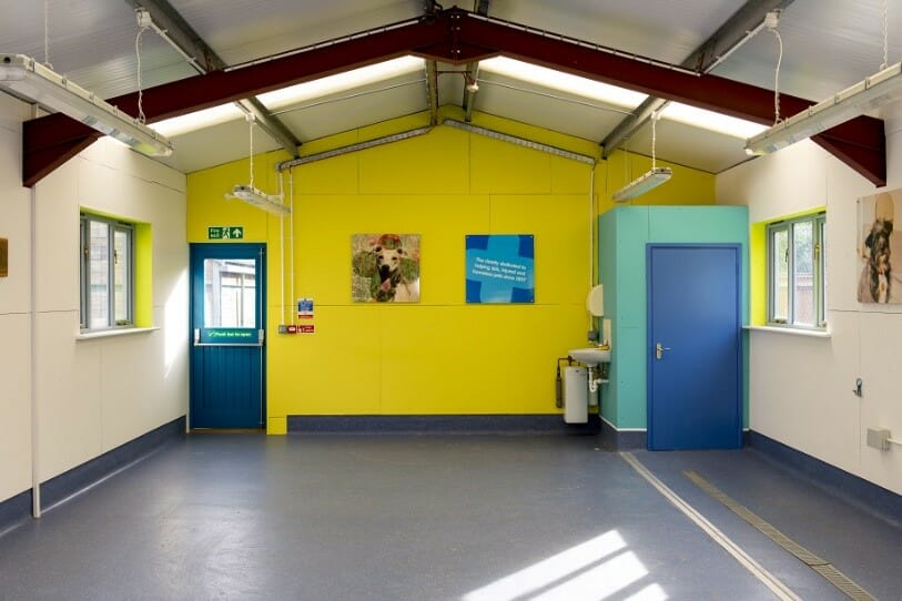 Blue Cross Centre Awash with Dulux Trade Colour