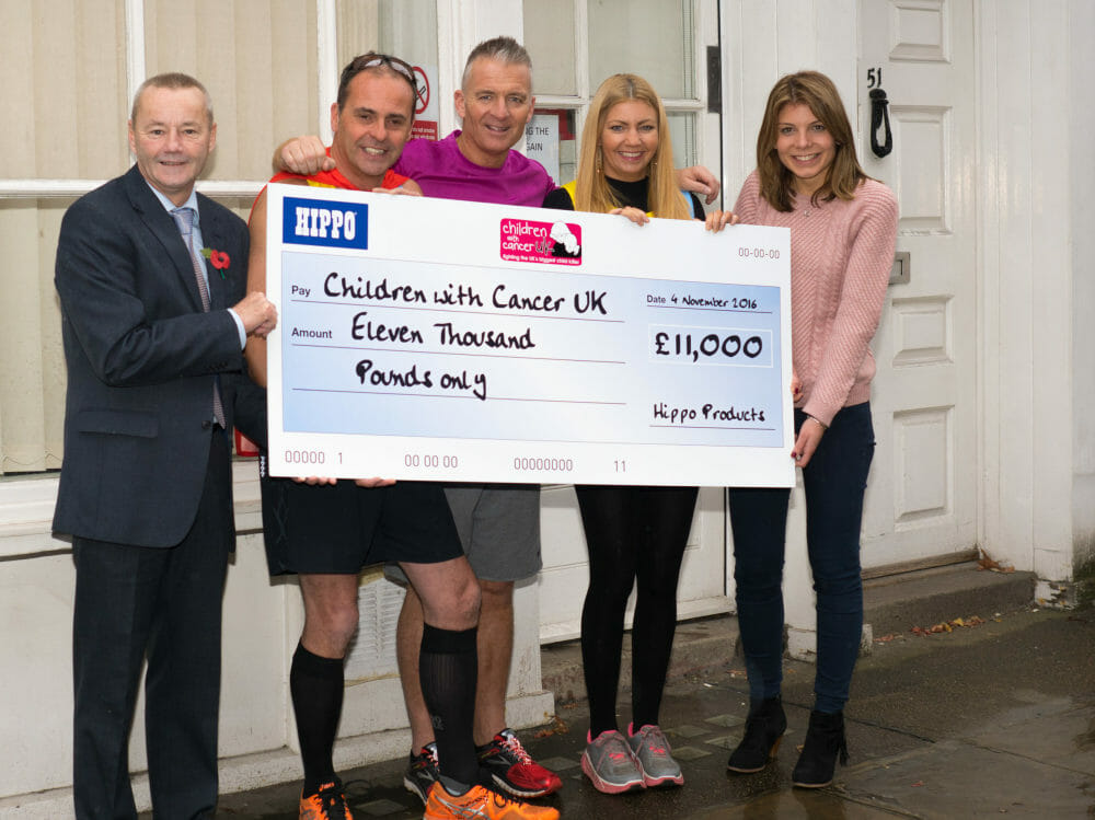 @HippoProducts Tembé DIY and Building Products Raises £11,000.00 for Children with Cancer UK