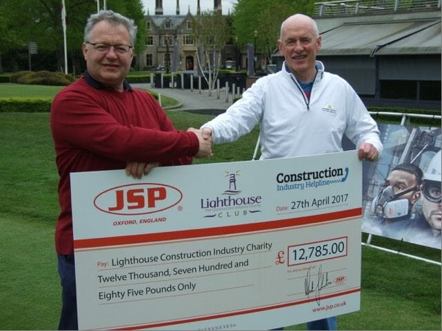 JSP hands over large donation to the Lighthouse Club at the JSP Construction Industry Pro-am @JSPLtd
