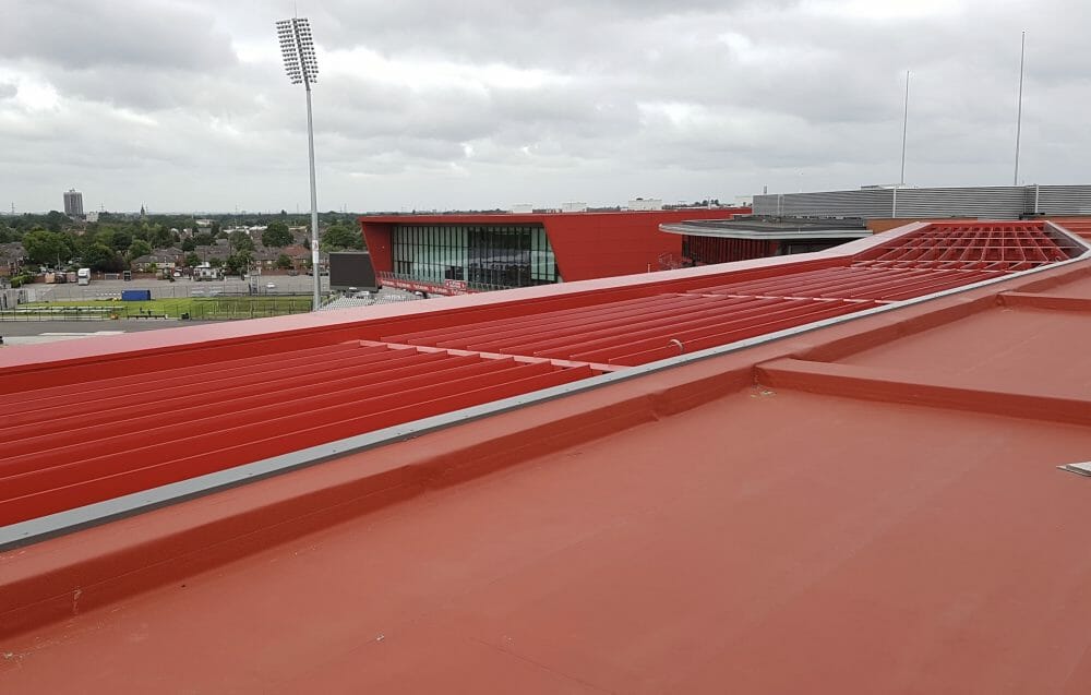 RANGE ROOFING SEES RED!