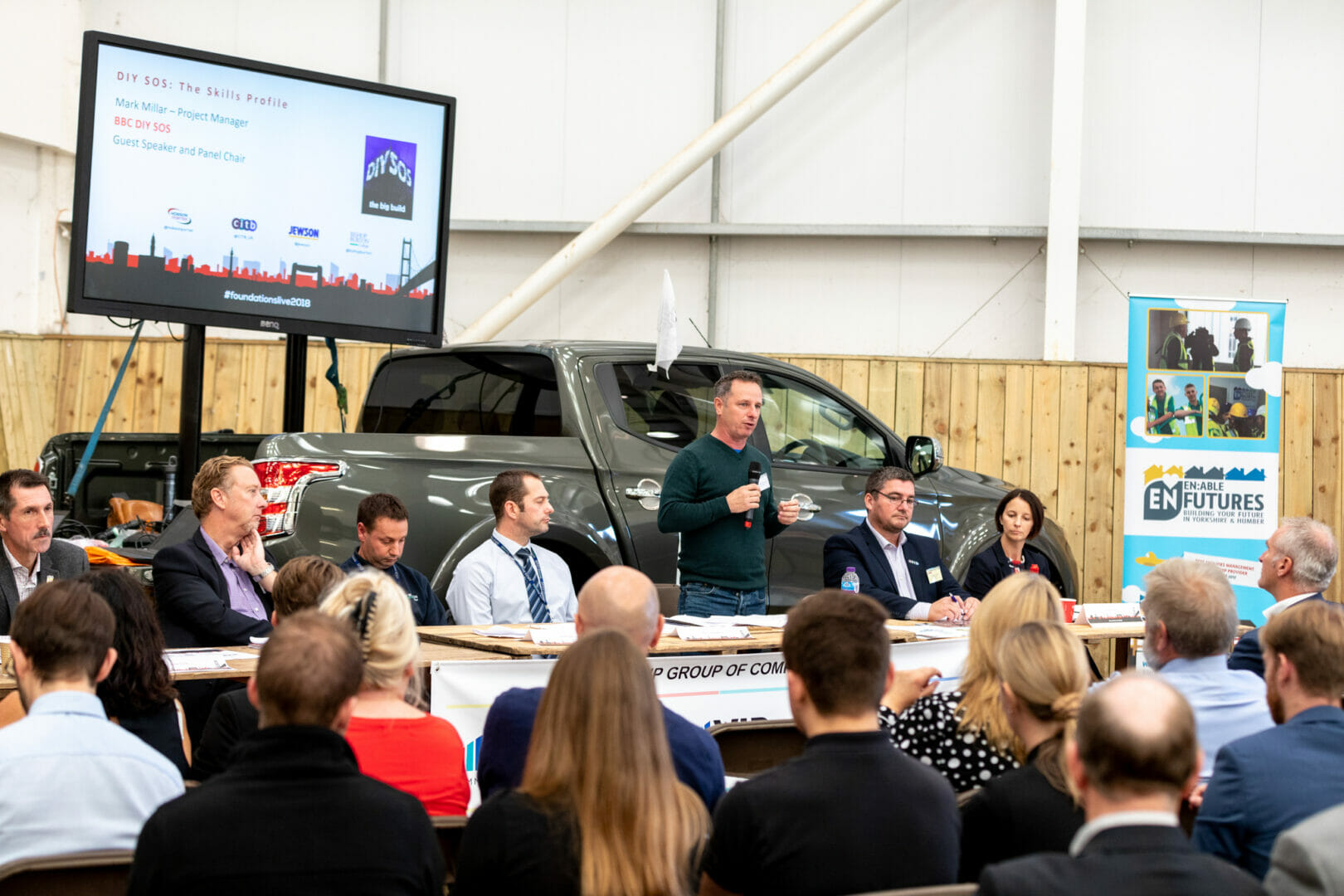 Answering the skills SOS: BBC One’s Mark Millar leads industry debate at construction event