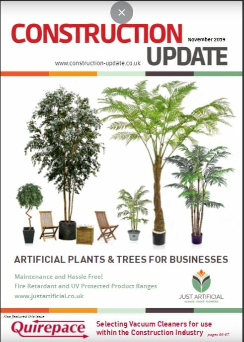 Out Now the latest issue of Construction Update November 2019