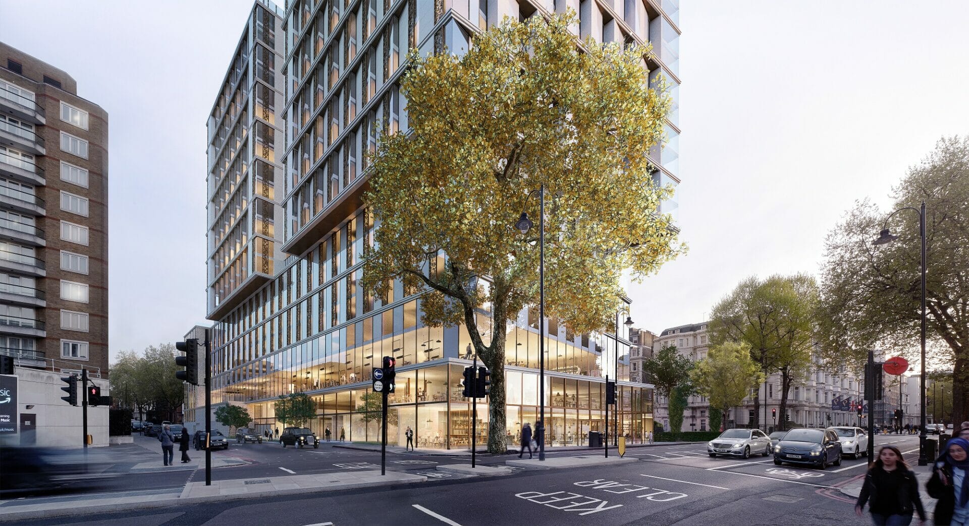 Queensgate Investments and Rockwell secure planning permission for £1bn landmark London hotel @SimpsonHaugh