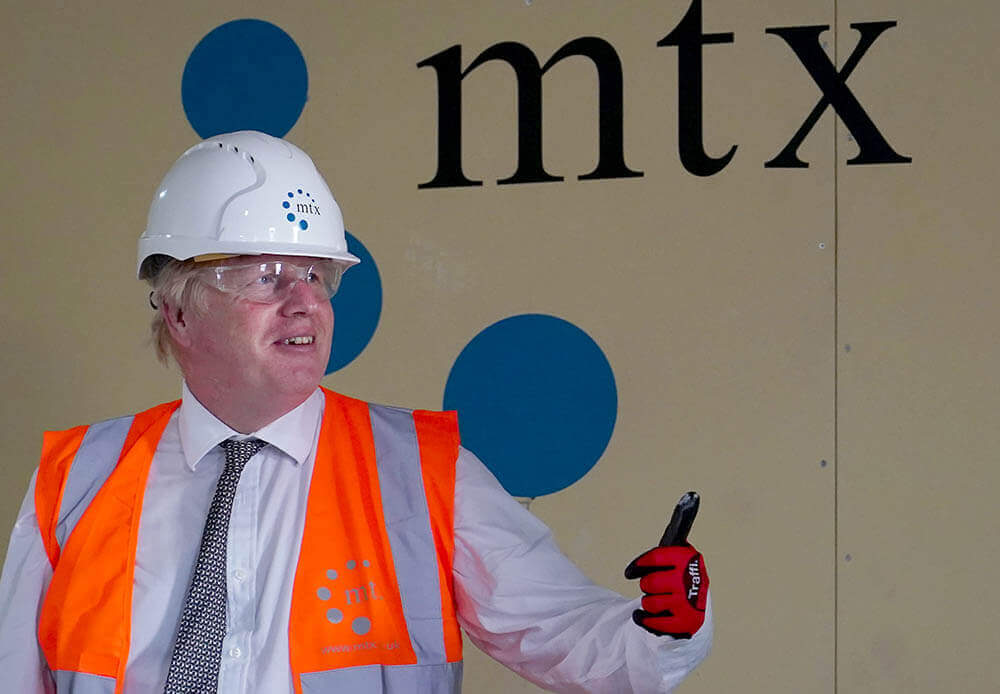 PM Boris Johnson visits MTX’s Hereford Country Hospital site @mtxcontracts