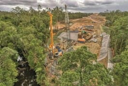 Bauer carries out piling works for the Bruce Highway Upgrade – Cooroy to Curra, Woondum to Curra in Australia