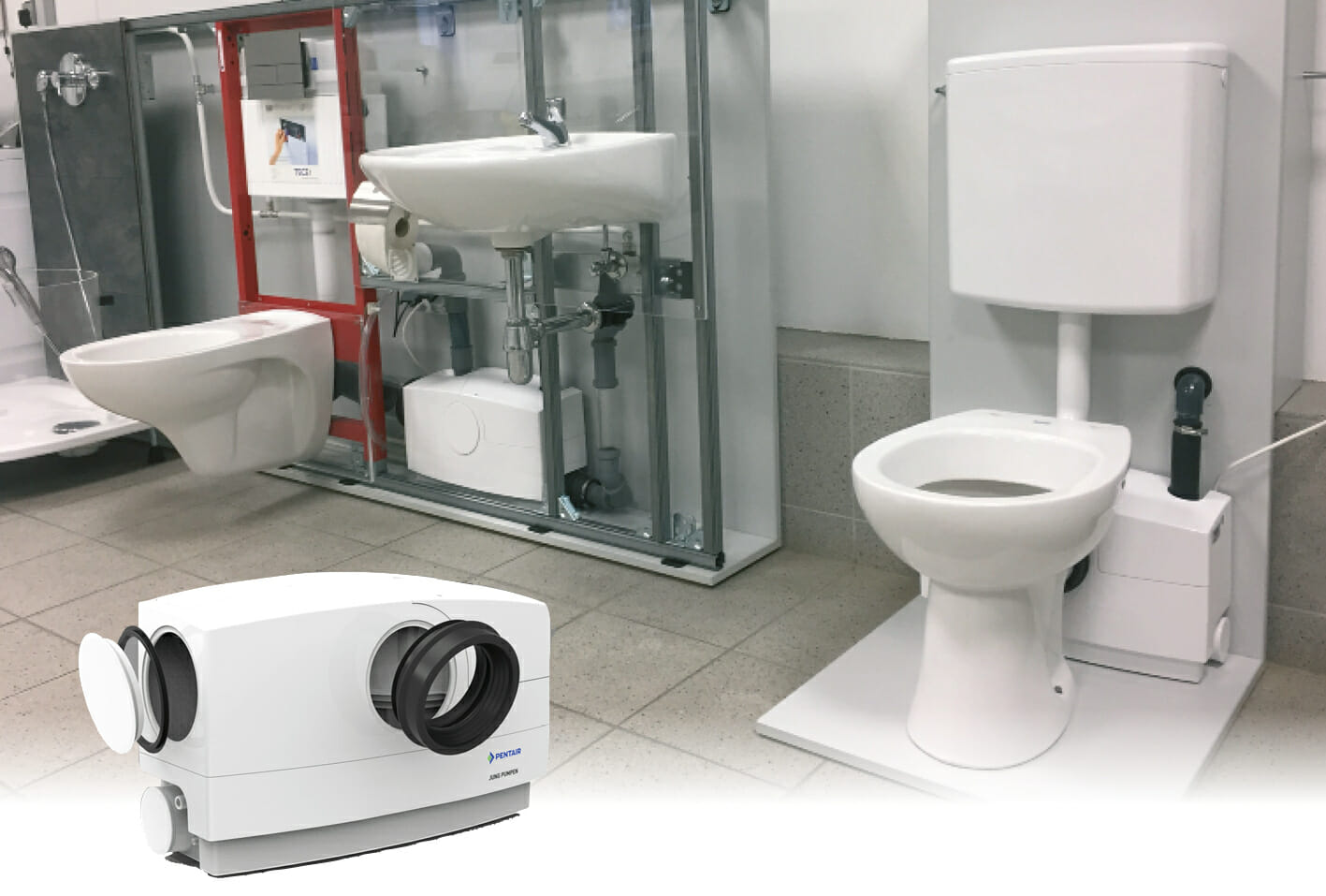 A unique toilet pump solution for convoluted discharge pipe runs @PumpTechLtd