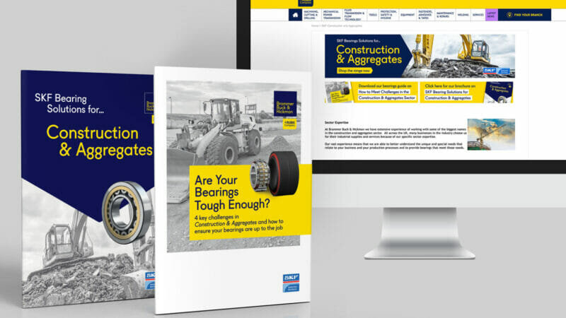 Bearings in construction & aggregates: two new guides released by Brammer Buck & Hickman and SKF