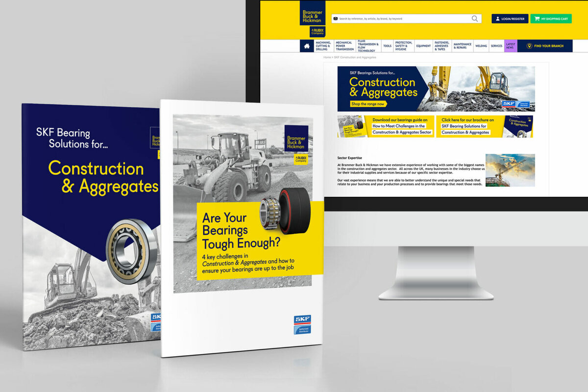 Bearings in construction & aggregates: two new guides released by Brammer Buck & Hickman and SKF